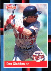 1988 Donruss Baseball Cards    491     Dan Gladden